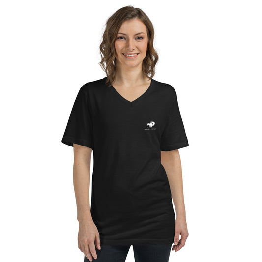 Unisex Short Sleeve V-Neck T-Shirt-NP